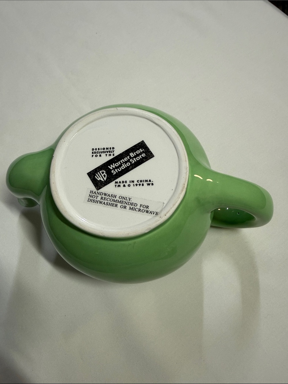Vintage Warner Bros. Bugs Bunny "Carrot Time Tea" Teapot 1990s - Picture 7 of 12